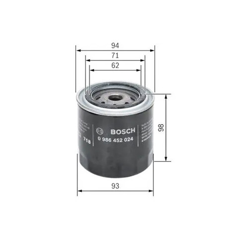 0986452024 BOSCH Фильтр масляный купить в Одесса