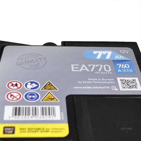 EXIDE EA770 Аккумуляторная батарея (АКБ) в наличии Одесса