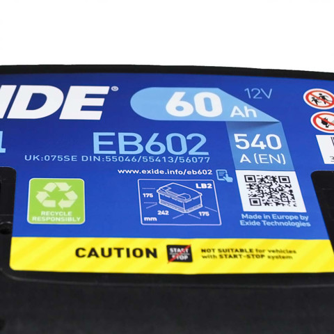 EXIDE EB602 Аккумулятор в наличии Каменское