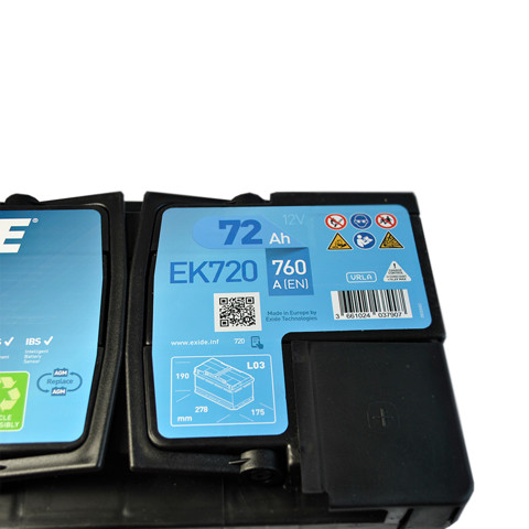 EXIDE EK720 Аккумуляторная батарея (АКБ) в наличии Ужгород