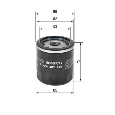 BOSCH F026407221 Фильтр масляный в наличии Киев