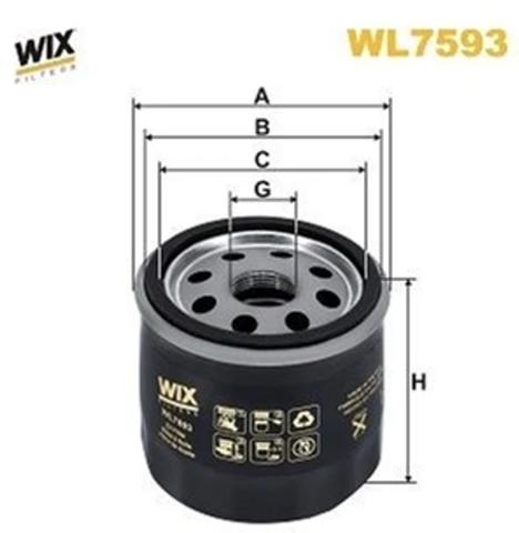 Фильтр масла WL7593 WIX