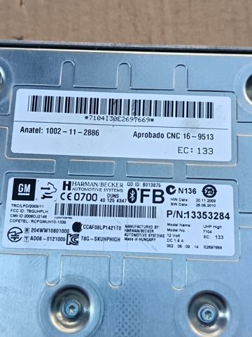OPEL 13353284 Блок управление Bluetooth в наличии Каменское