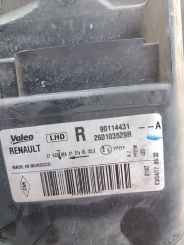 260103529R RENAULT Фара правая купить в Львов