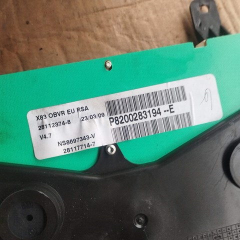 RENAULT 8200283194 Панель приборов в наличии Ровно