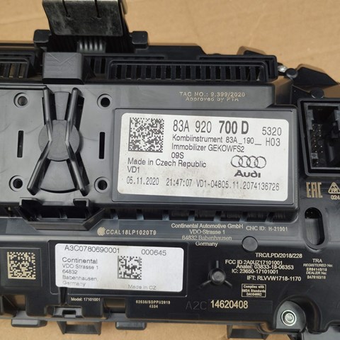 83A920700D Приборная доска (щиток приборов) купить Украина