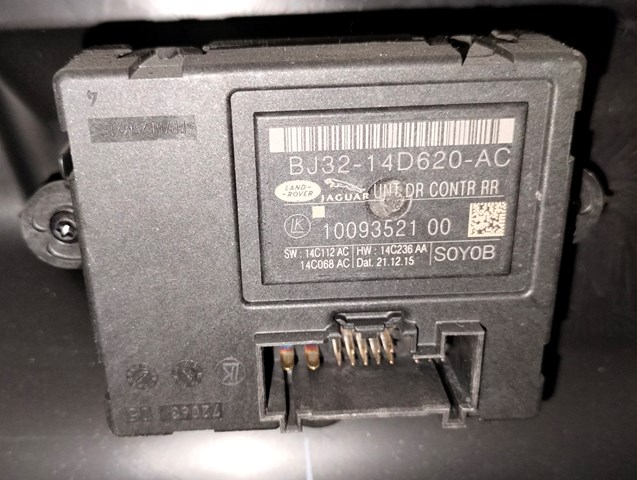 Блок комфорта задней двери BJ3214D620AC LAND ROVER