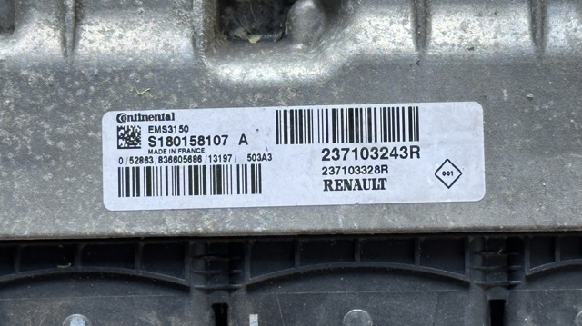 237103243R RENAULT Модуль управления (ЭБУ) двигателем купить в Винница
