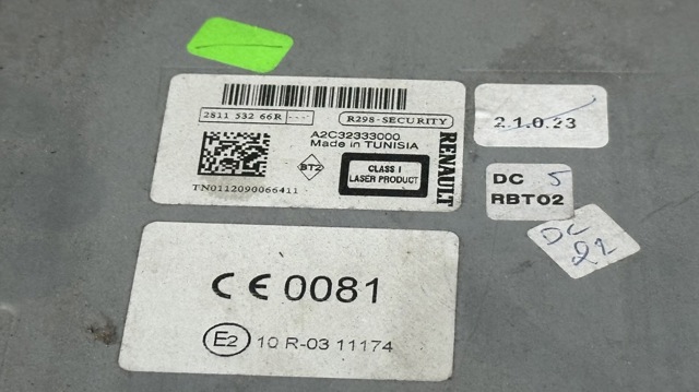 RENAULT 281153266R Магнитола (радио AM/FM) в наличии Каменское