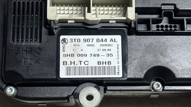 3T0907044AL VAG Блок управления режимами отопления/кондиционирования купить в Черновцы