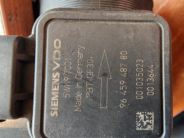 9645948780 PEUGEOT Датчик потока (расхода) воздуха, расходомер M.A.F. - (Mass Airflow) купить в Одесса