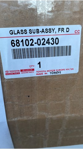TOYOTA 6810202430 Стекло двери передней левой в наличии Запорожье