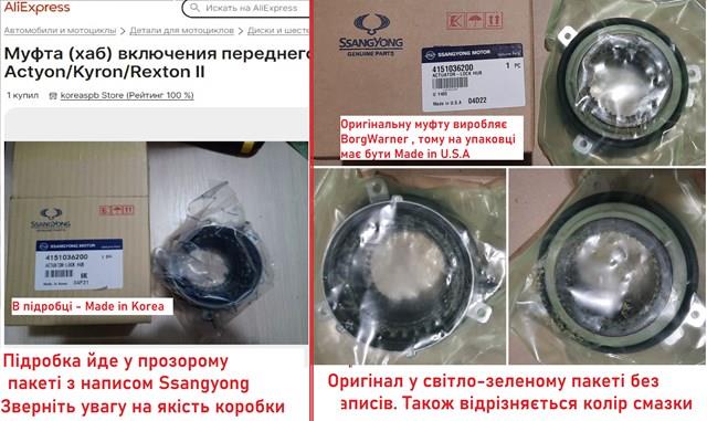 Муфта подключения переднего моста 4151036200 SSANG YONG