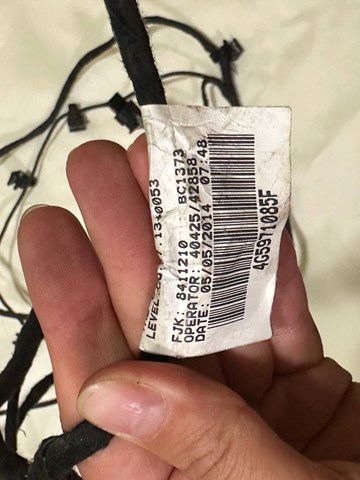 VAG 4G5971085F Кабель (провод) парктроника бампера заднего в наличии Львов