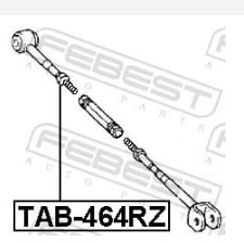 TAB464RZ FEBEST Сайлентблок тяги поперечной (задней подвески) купить в Ровно