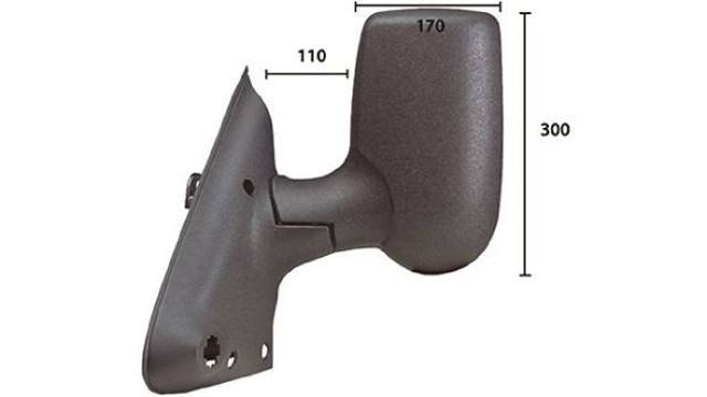 Espelho de retrovisão esquerdo 21313311 IPARLUX