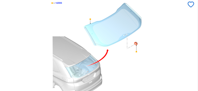 HT4Z5842006E FORD Стекло багажника двери 3/5-й задней (ляды) купить в Полтава