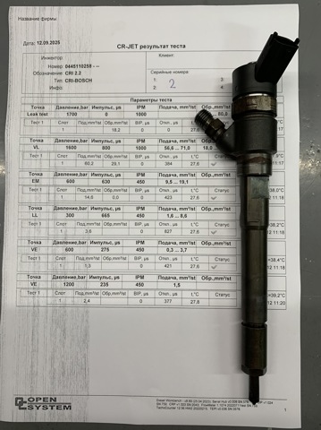 0445110258 BOSCH Топливные форсунки купить в Ужгород