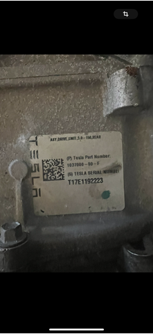 Двигатель электрический 103700000F Tesla Model