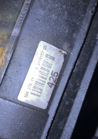 Коробка автомат в сборе A1642703902 MERCEDES