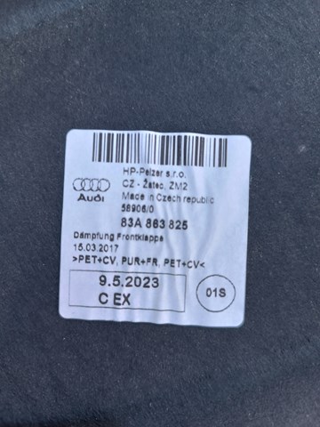 83A863825 VAG Шумоизоляция капота купить в Кривой Рог