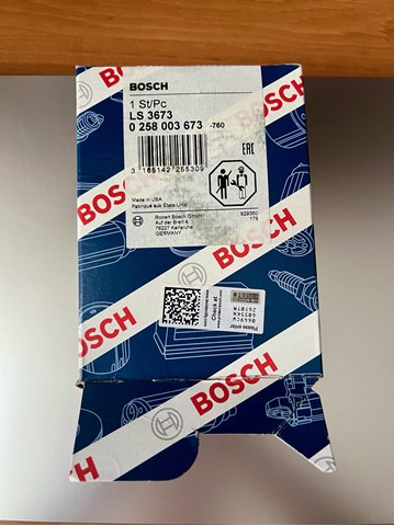 0258003673 BOSCH Датчик кислорода до катализатора купить в Одесса