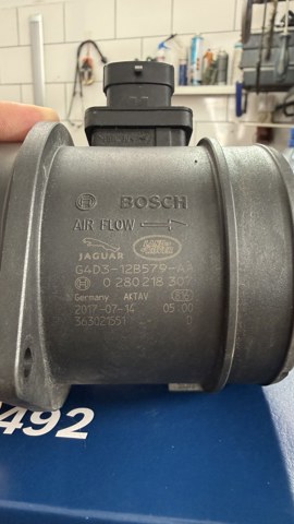 LAND ROVER G4D312B579AA Датчик потока (расхода) воздуха, расходомер M.A.F. - (Mass Airflow) в наличии Каменское
