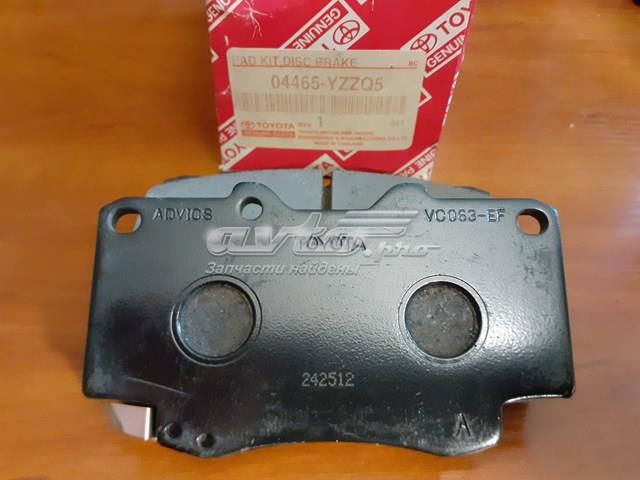 Колодки тормозные передние дисковые 04465YZZQ5 TOYOTA