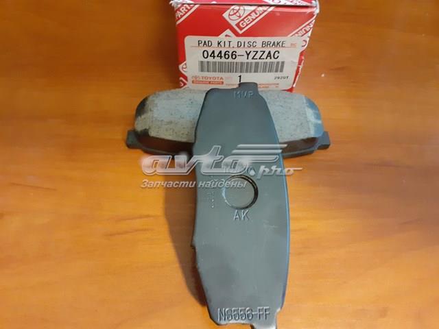 Колодки на тормоз задний дисковый 04466YZZAC TOYOTA
