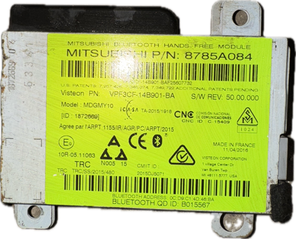 Блок управление Bluetooth 8785A084 MITSUBISHI
