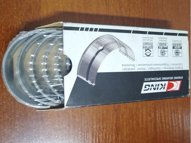 KING MB5798CP Вкладыши коленвала коренные, комплект, стандарт (STD) в наличии Черновцы