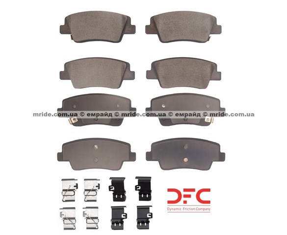 Задние тормозные колодки 1551239400 DYNAMIC FRICTION