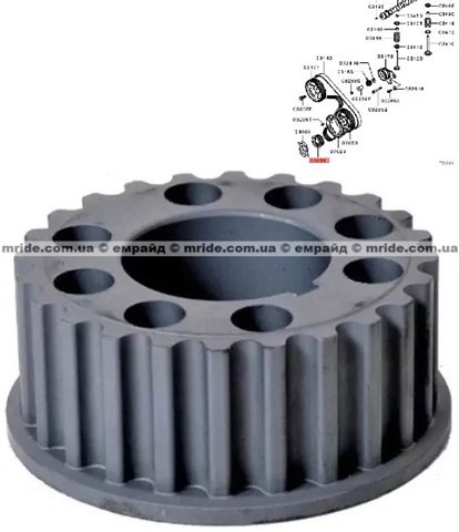 Шестерня привода коленвала двигателя MD164831 MITSUBISHI