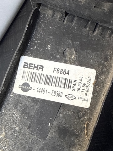 14461EB360 NISSAN Радиатор интеркуллера купить в Николаев