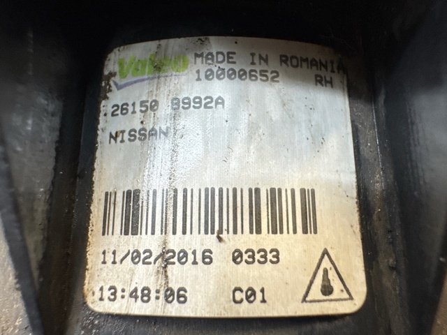 NISSAN 261508992A Фара противотуманная правая в наличии Чернигов