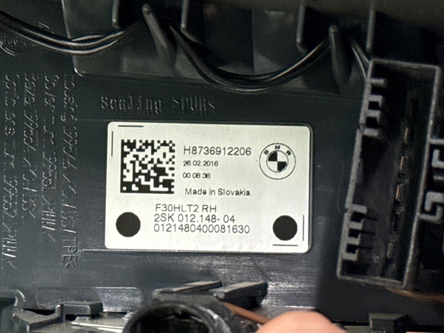 63217369122 BMW Фонарь задний правый внутренний купить в Тернополь
