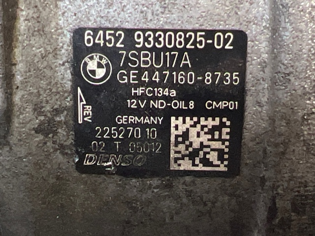 Компрессор хладагента 64529330825 BMW