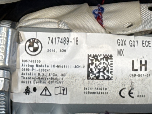BMW 72127417489 Подушка безопасности (AIRBAG) шторка боковая левая в наличии Николаев