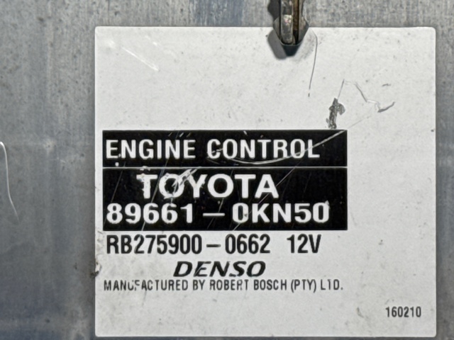 TOYOTA 896610KN50 Блок управления двигателем в наличии Ровно