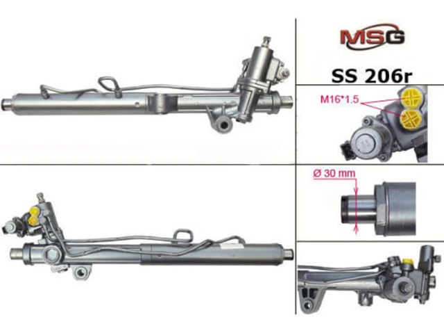 Рулевая рейка SS206R MSG Rebuilding