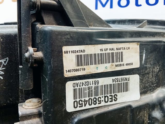 CHRYSLER 68110247AD Фара левая в наличии Украина