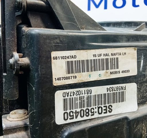 68110247AD CHRYSLER Фара левая купить в Львов
