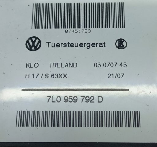 VAG 7L0959792D в наличии Черновцы