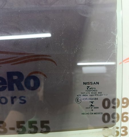 NISSAN 823015RB0A Стекло двери задней левой в наличии Павлоград