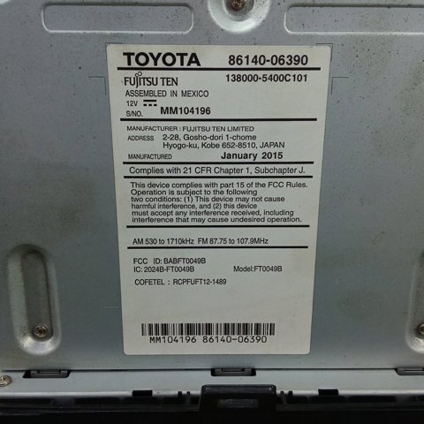 8614006390 TOYOTA купить в Полтава