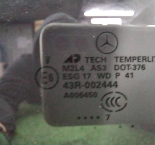 MERCEDES A1647350910 Стекло двери задней левой в наличии Кривой Рог