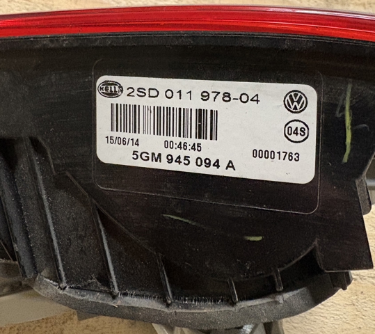Стоп задний 5GM945094A VAG