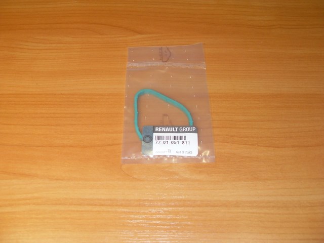 Прокладка термостата ( капелька / зеленого цвета )  original  франция  на  2.5dci - renault trafic / opel vivaro модельный ряд с  2003 - 2012 г.в.  7701051811 