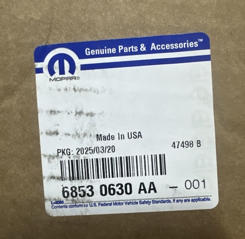 68530630AA CHRYSLER купить в Львов