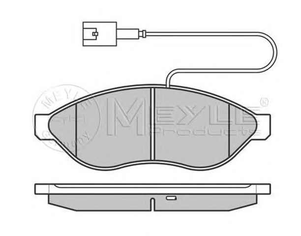 MEYLE 02524468192PD Колодки тормозные передние дисковые в наличии Николаев
